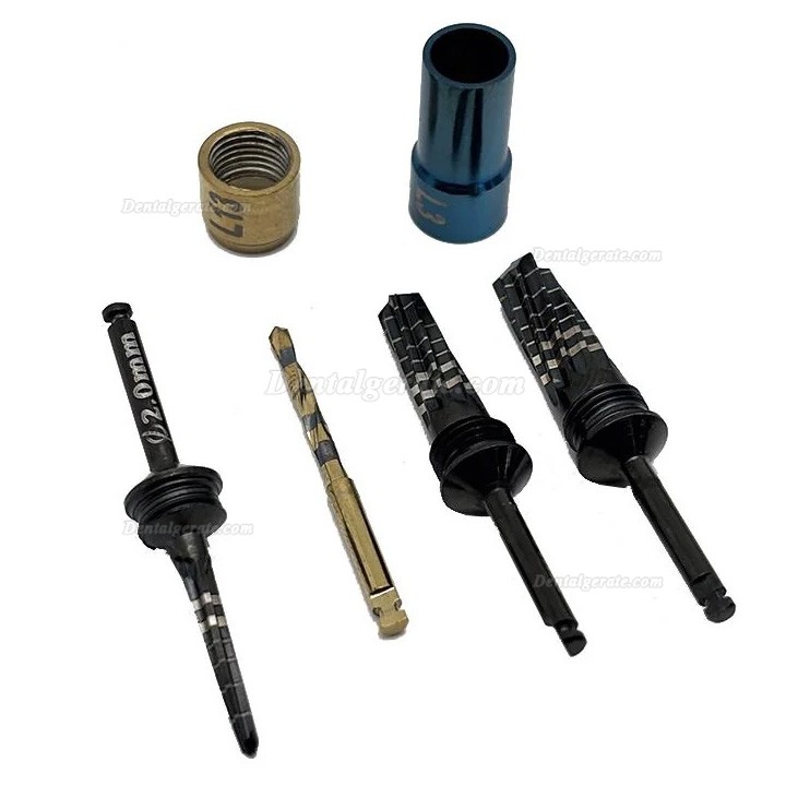 21-teiliges Detanl Implantat Bohrer Set mit Stopper-Kit